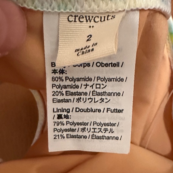 Crewcuts NWT One Shoulder Tie-Dye Swimsuit - Picture 5 of 7